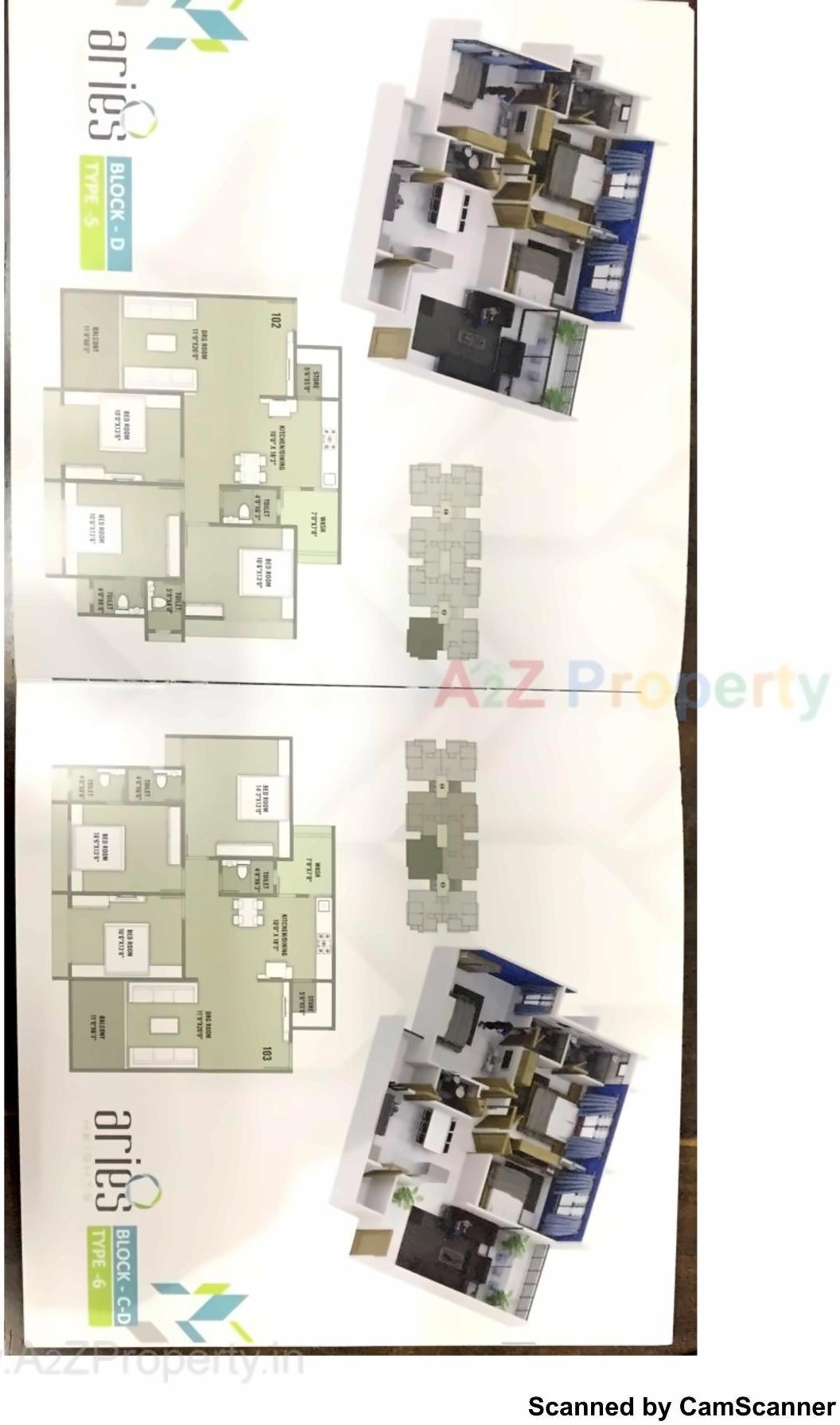Layout of real estate project Aries Heights located at Nikol, Ahmedabad, Gujarat