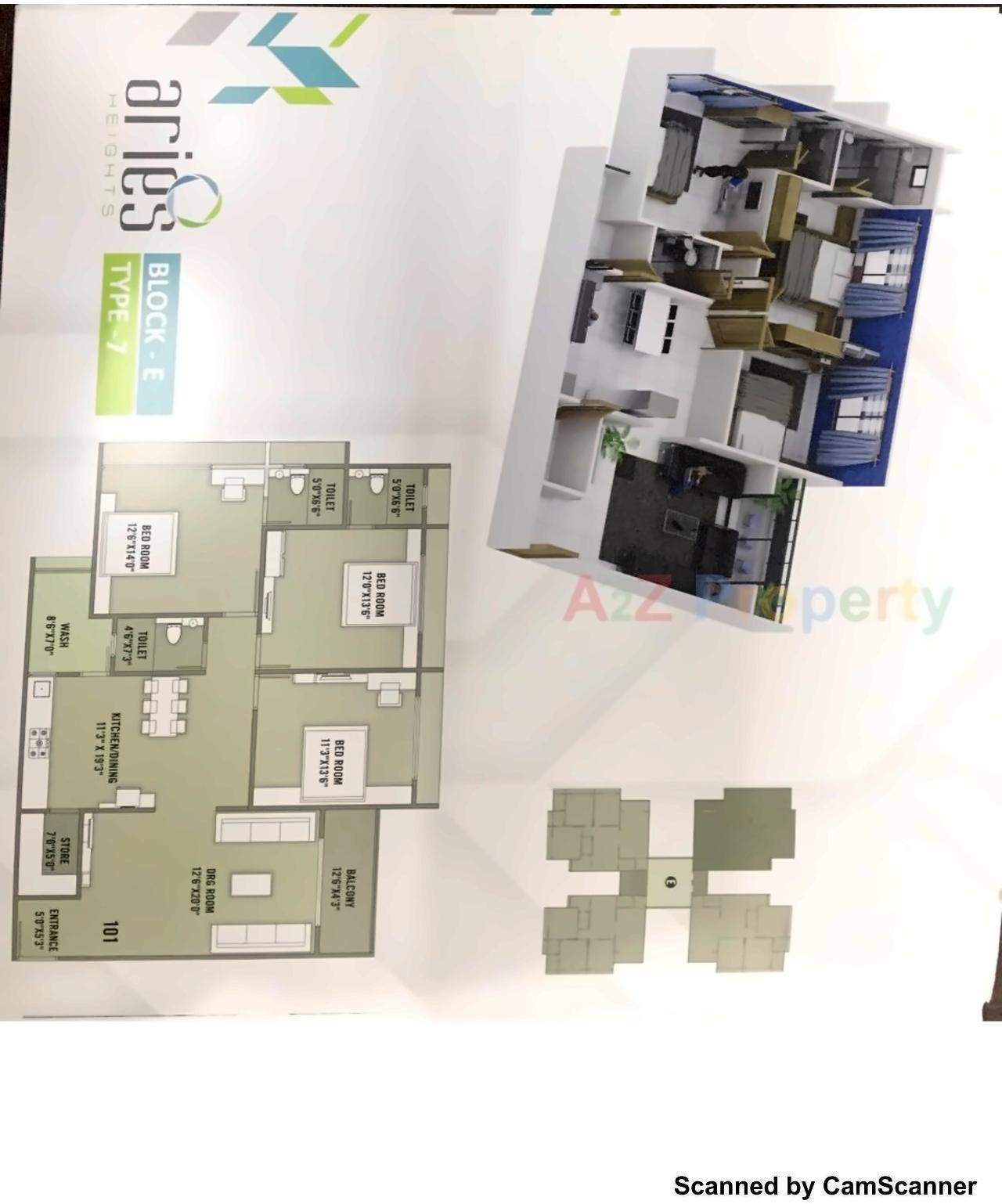 Layout of real estate project Aries Heights located at Nikol, Ahmedabad, Gujarat