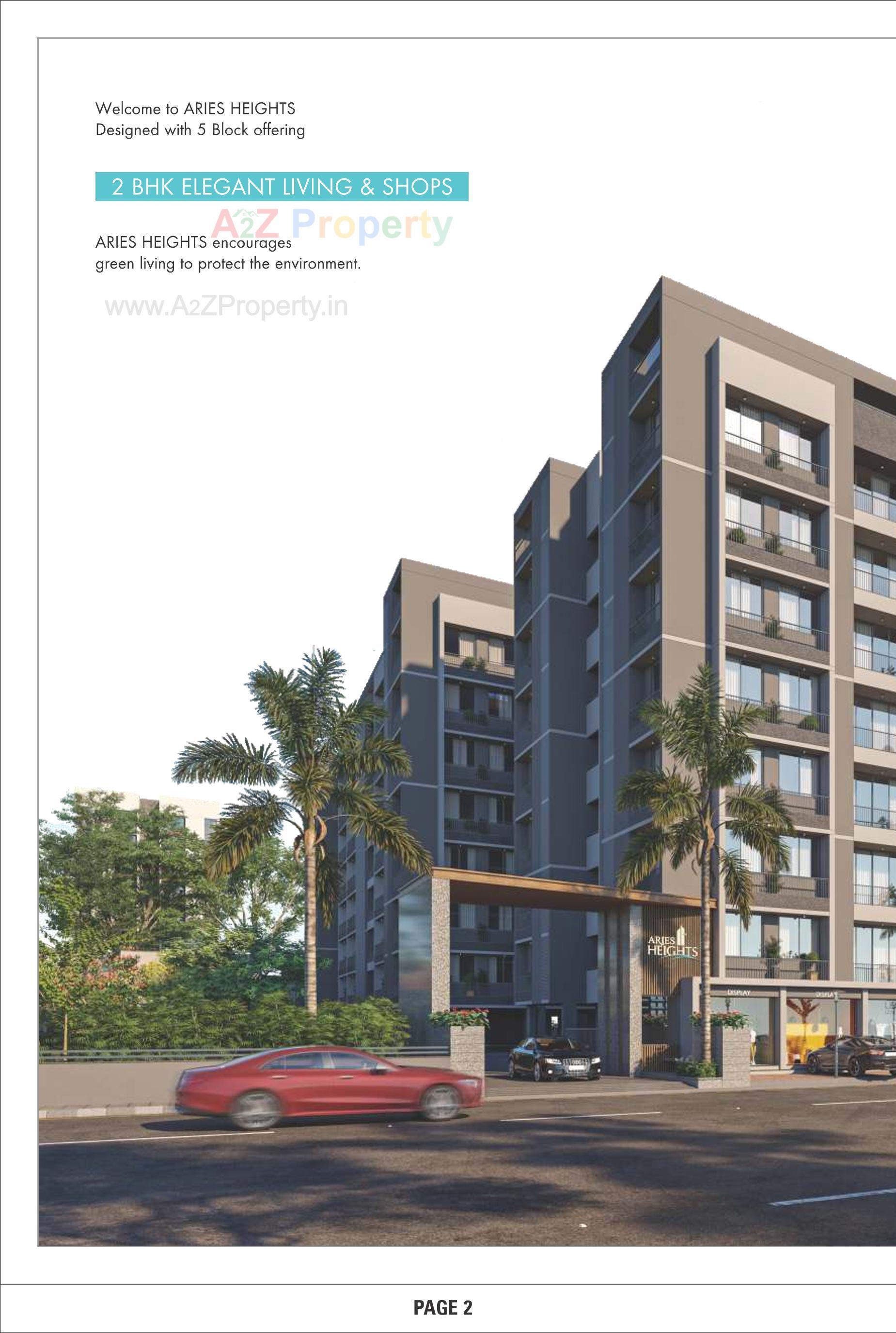 3D Elevation of real estate project Aries Heights located at Vastral, Ahmedabad, Gujarat