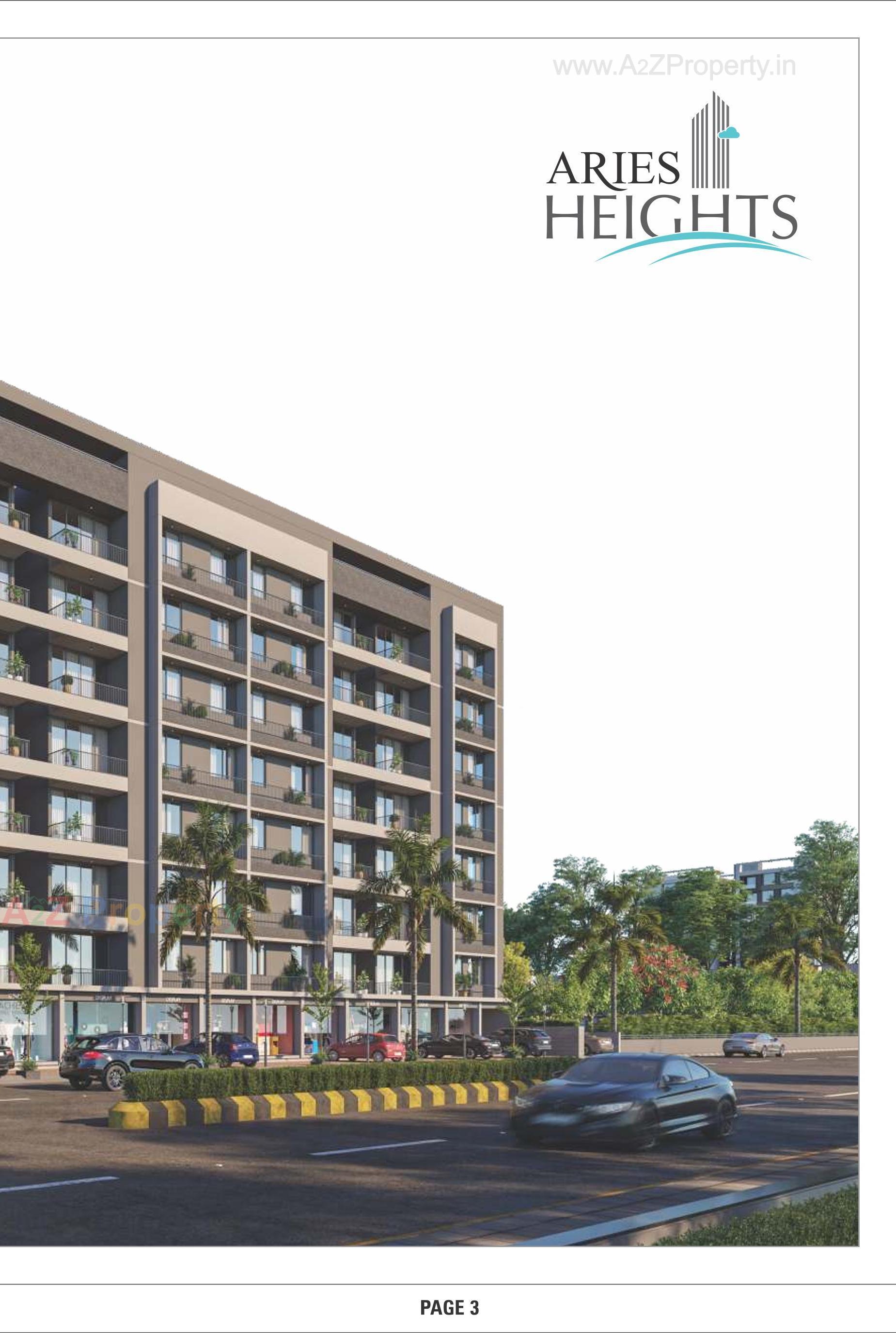 3D Elevation of real estate project Aries Heights located at Vastral, Ahmedabad, Gujarat