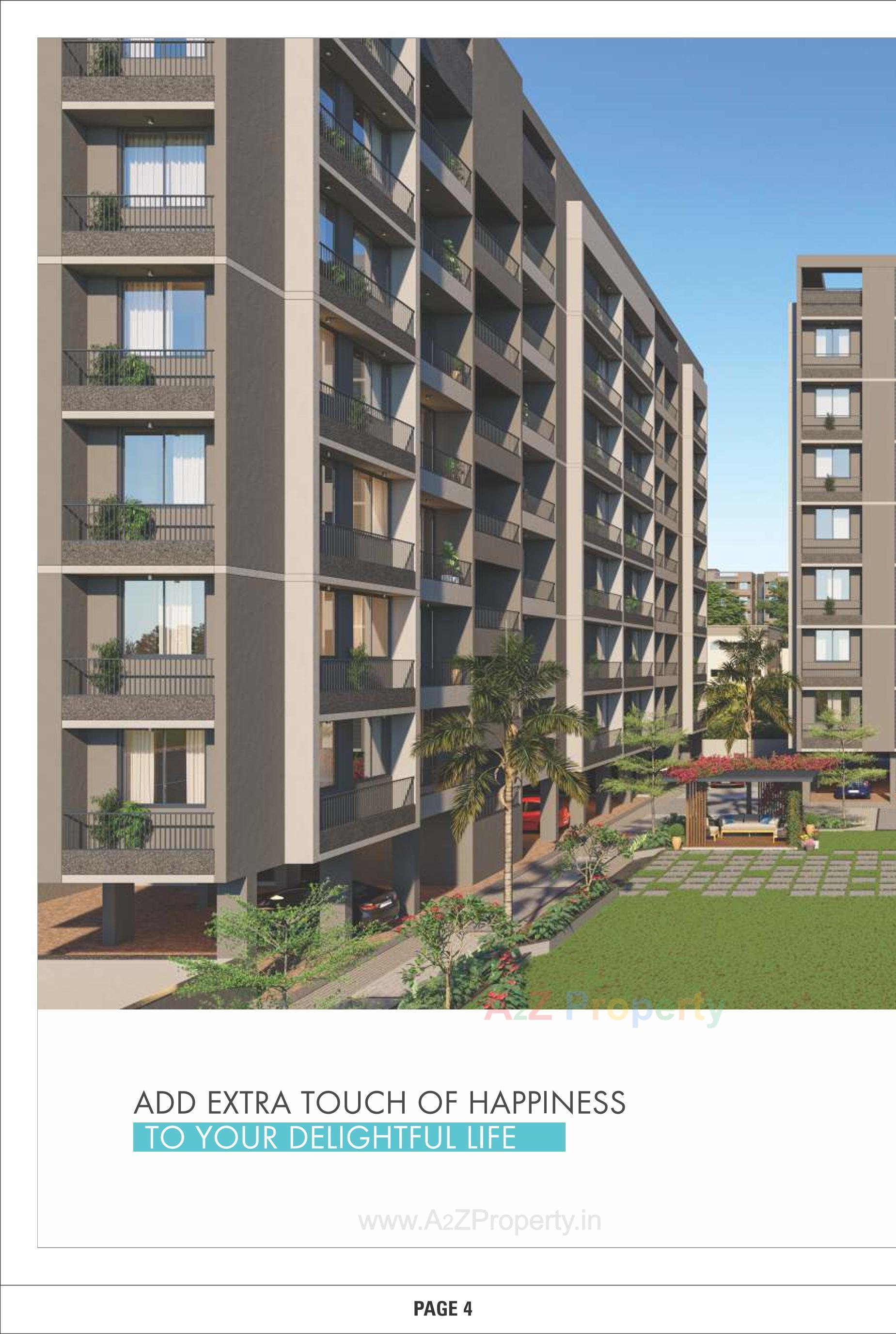 3D Elevation of real estate project Aries Heights located at Vastral, Ahmedabad, Gujarat