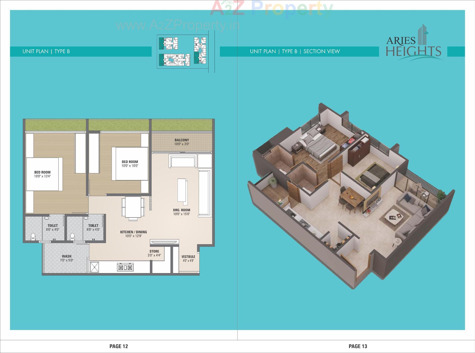 Layout of real estate project Aries Heights located at Vastral, Ahmedabad, Gujarat