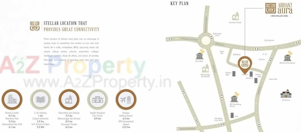  of real estate project Arihant Aura located at Paldi, Ahmedabad, Gujarat