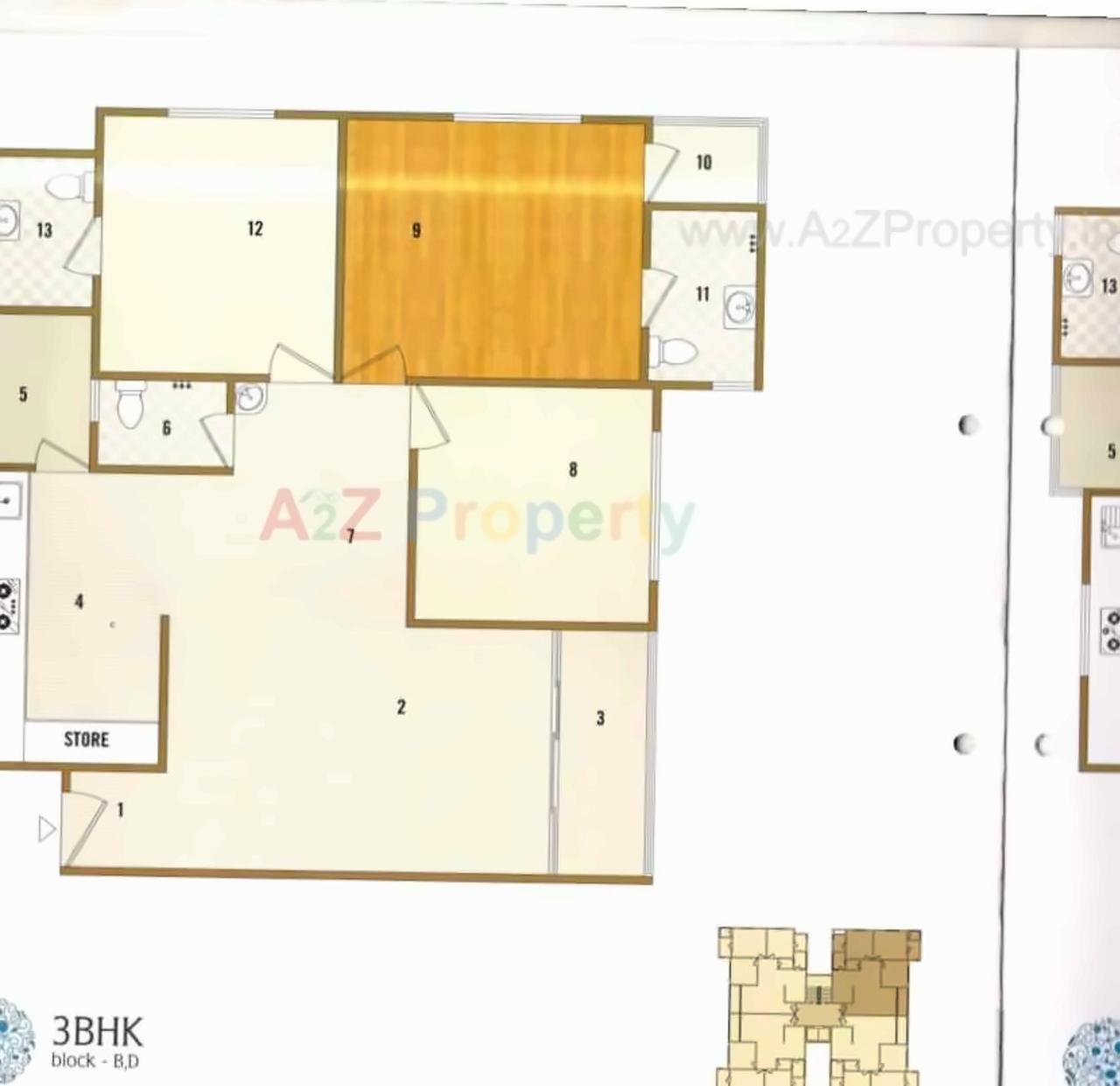 Layout of real estate project Arise Florus located at Jagatpur, Ahmedabad, Gujarat