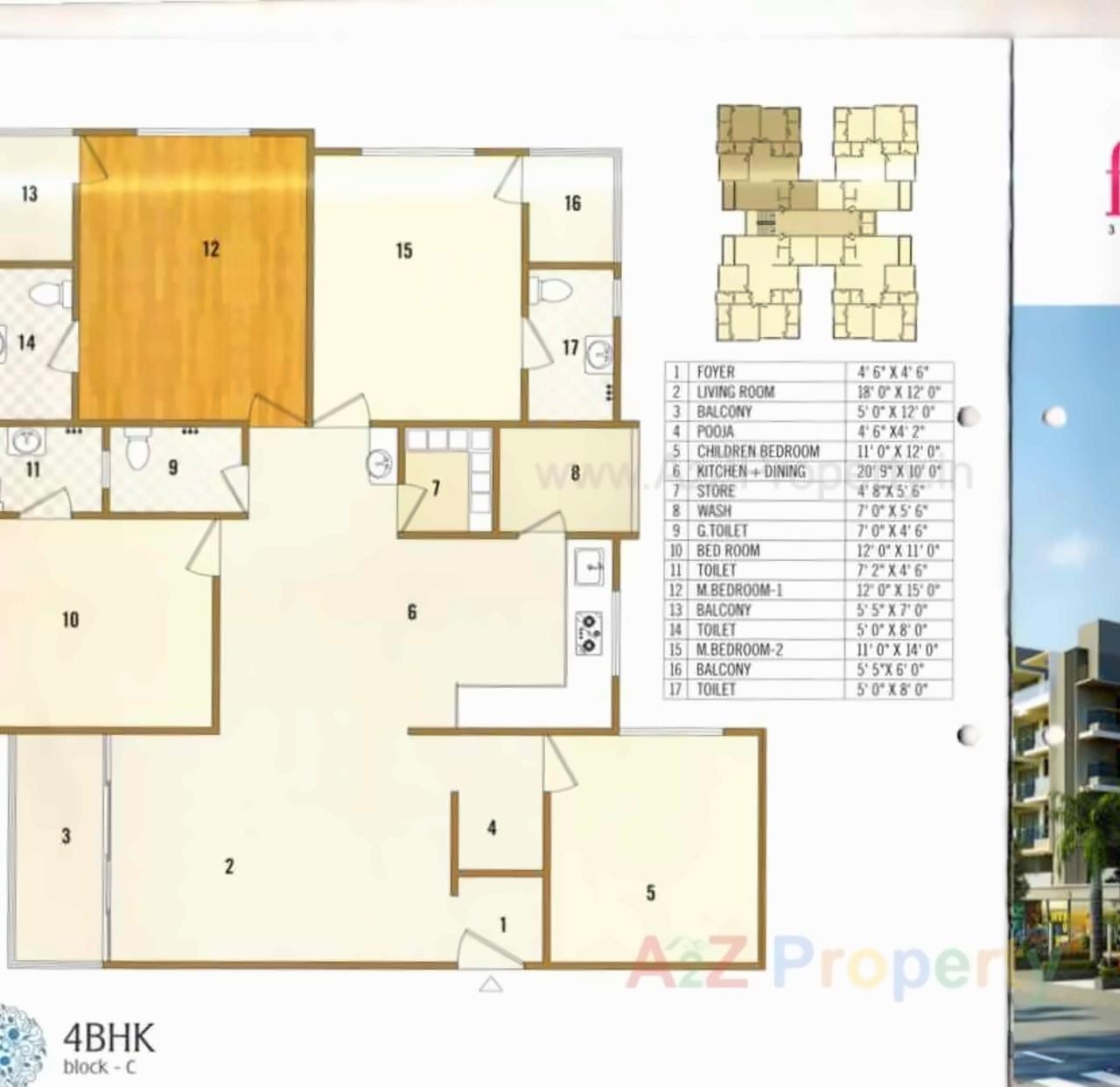 Layout of real estate project Arise Florus located at Jagatpur, Ahmedabad, Gujarat