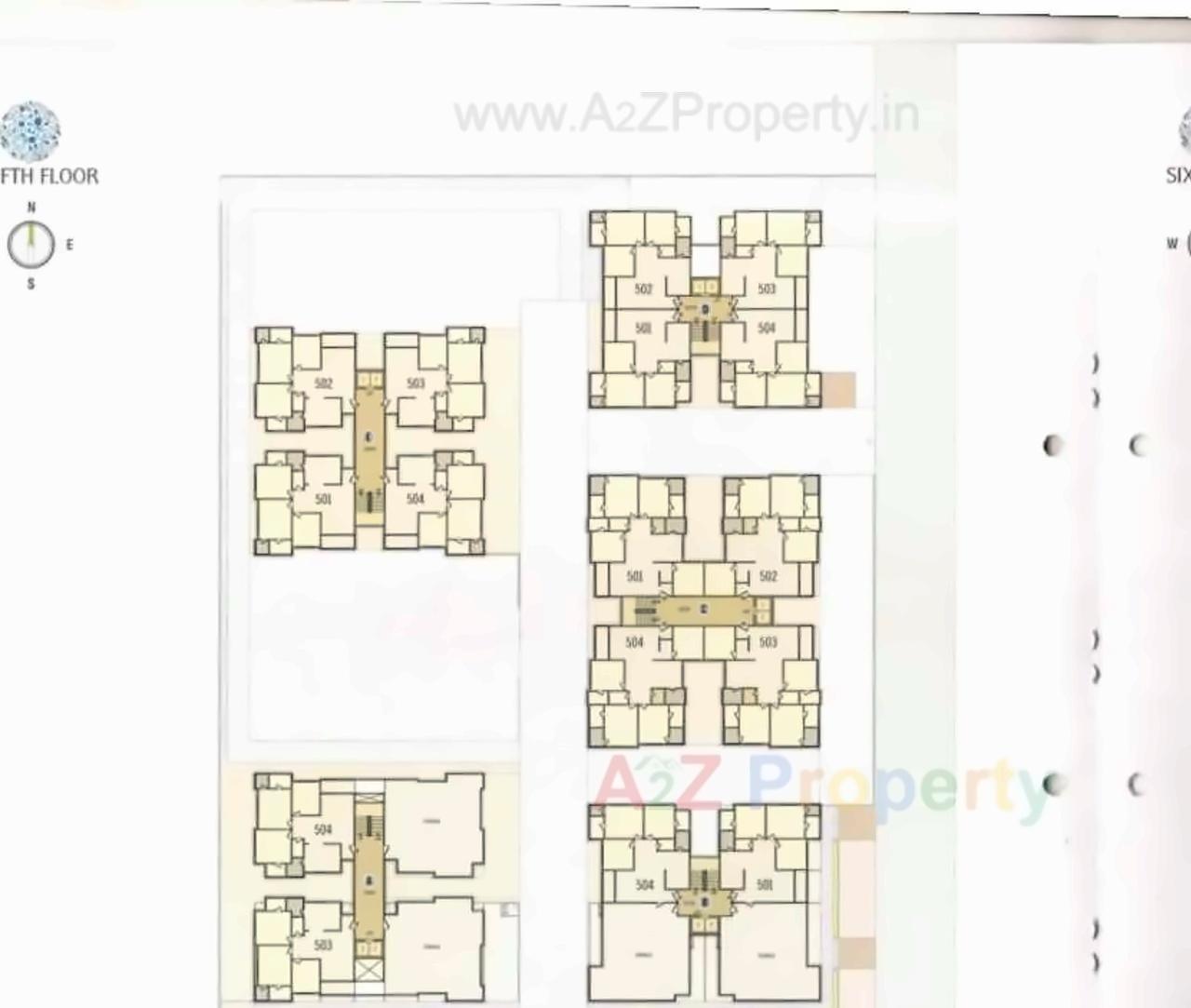 Layout of real estate project Arise Florus located at Jagatpur, Ahmedabad, Gujarat