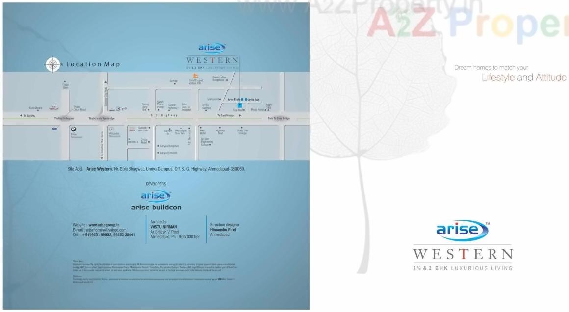  of real estate project Arise Western located at Gota, Ahmedabad, Gujarat
