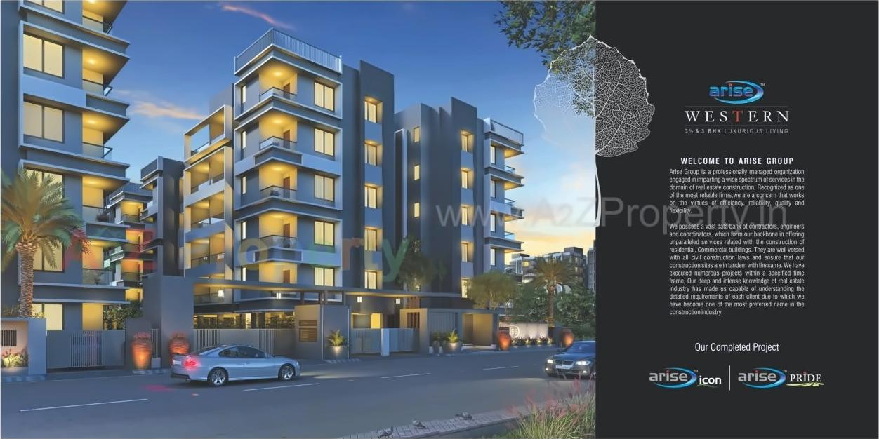 3D Elevation of real estate project Arise Western located at Gota, Ahmedabad, Gujarat