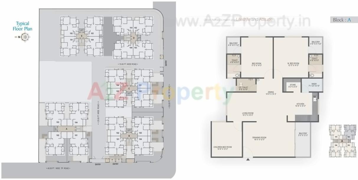 Layout of real estate project Arise Western located at Gota, Ahmedabad, Gujarat