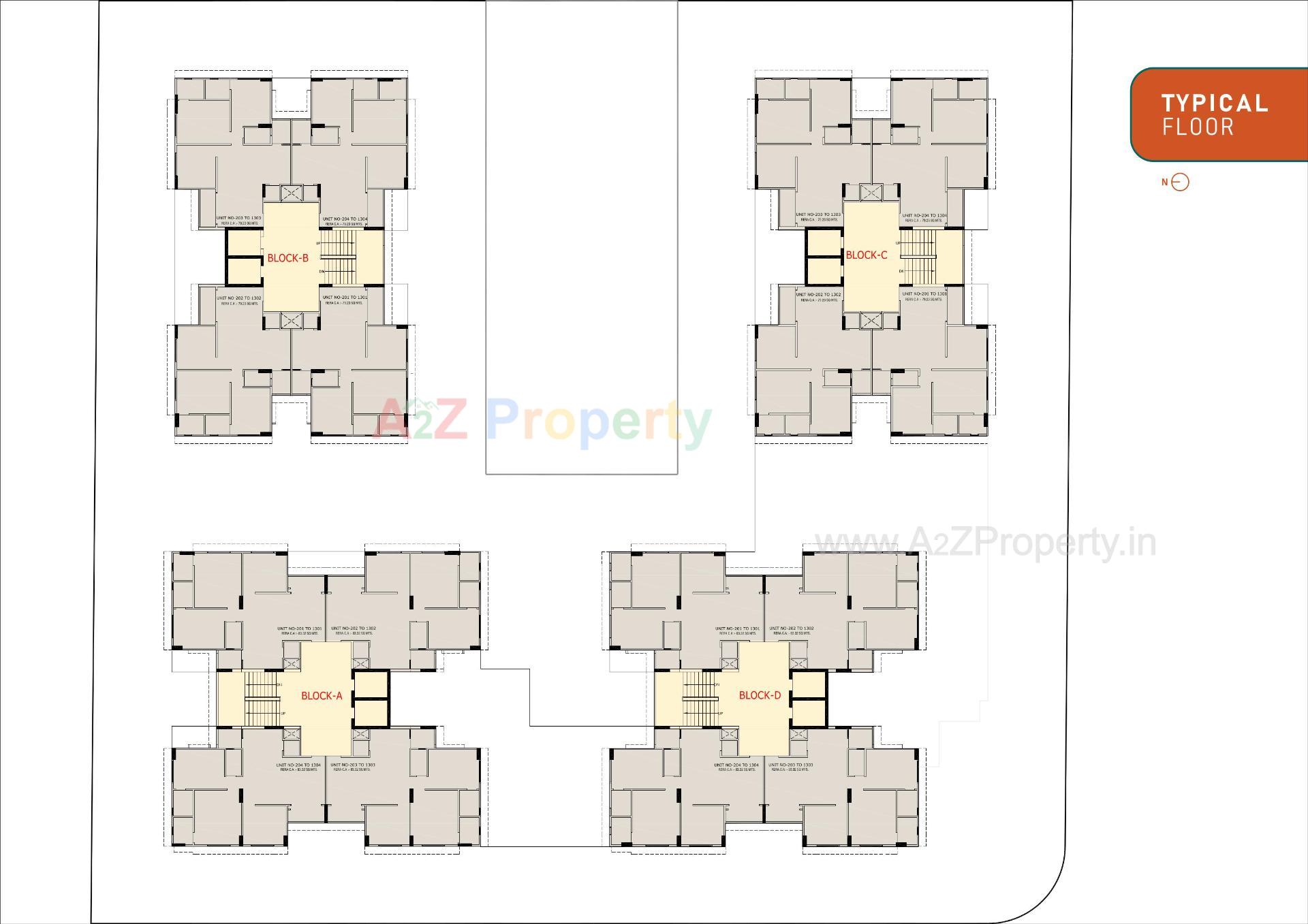 Layout of real estate project Aristo Anandam located at Tragad, Ahmedabad, Gujarat