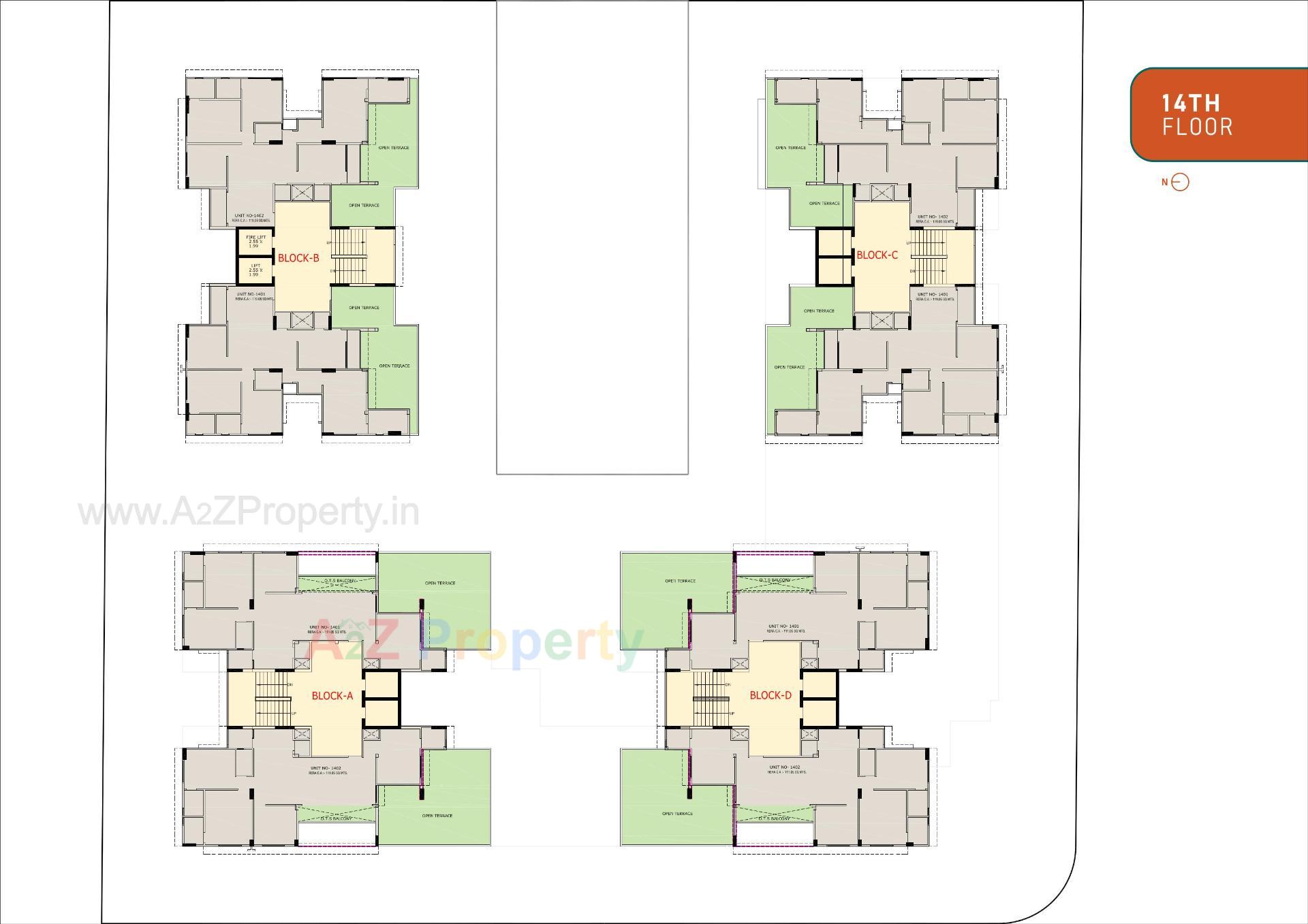 Layout of real estate project Aristo Anandam located at Tragad, Ahmedabad, Gujarat