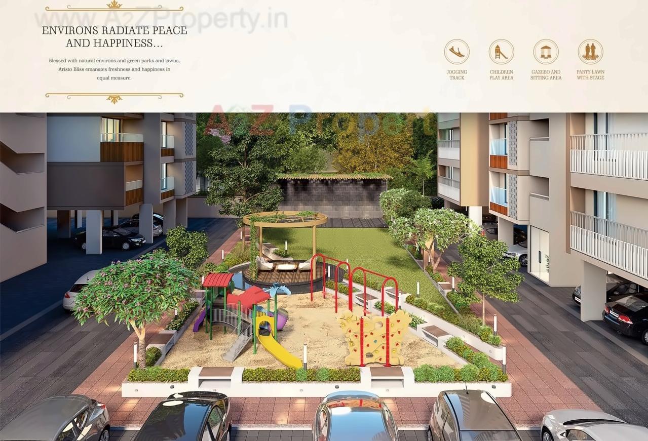 3D Elevation of real estate project Aristo Bliss located at Gota, Ahmedabad, Gujarat