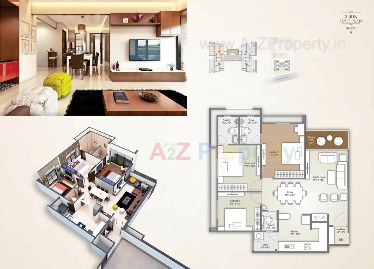 Layout of real estate project Aristo Bliss located at Gota, Ahmedabad, Gujarat
