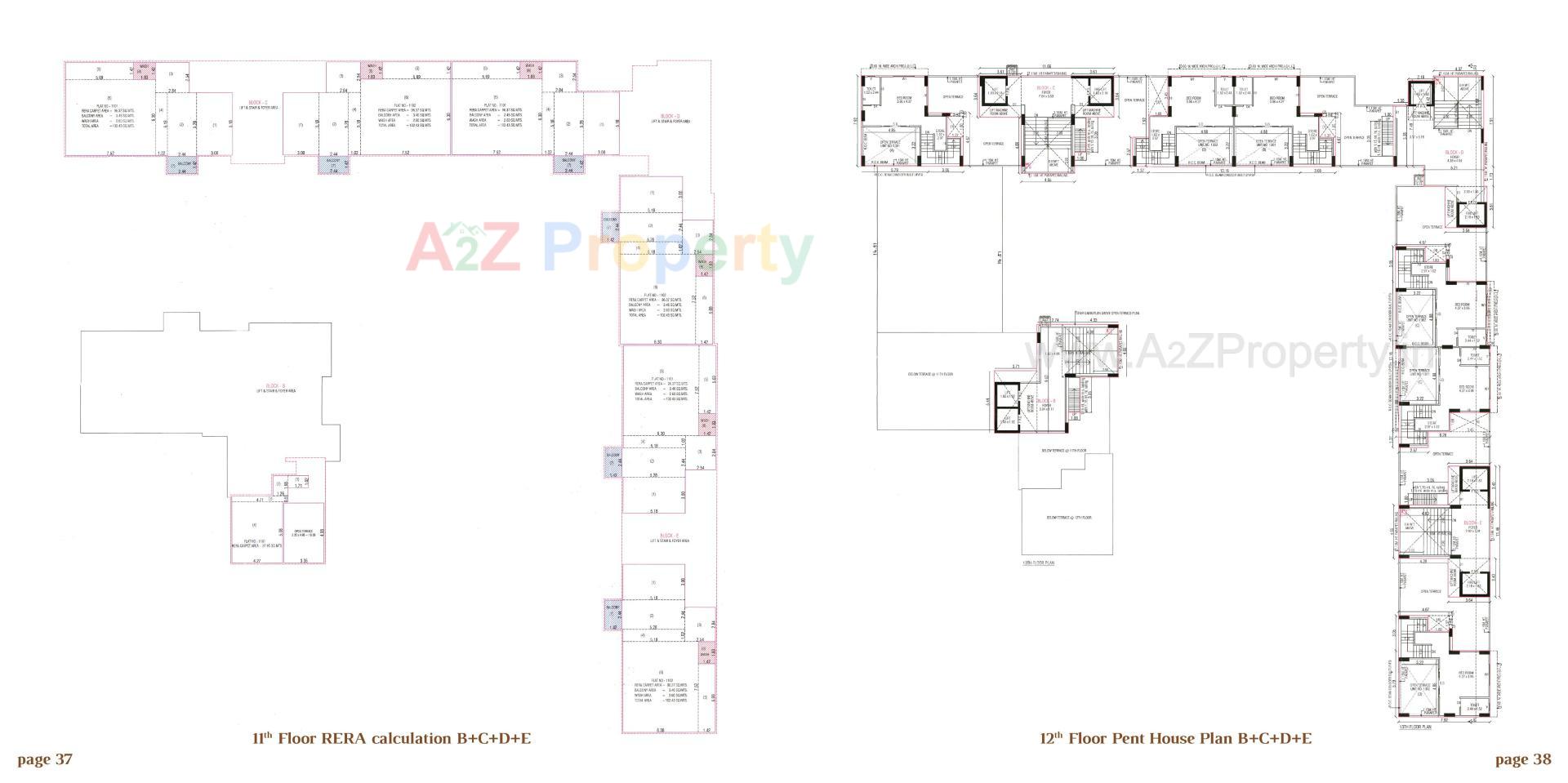 Layout of real estate project Arjun Emerald located at Wadaj, Ahmedabad, Gujarat