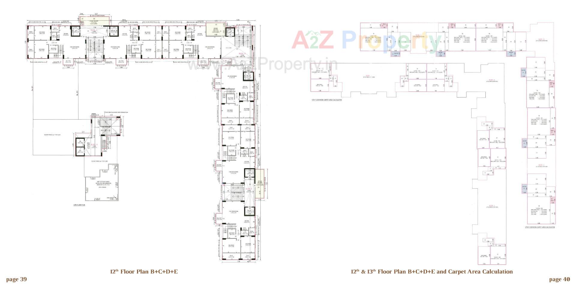 Layout of real estate project Arjun Emerald located at Wadaj, Ahmedabad, Gujarat