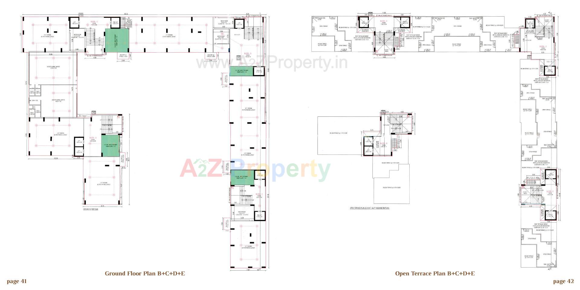 Layout of real estate project Arjun Emerald located at Wadaj, Ahmedabad, Gujarat