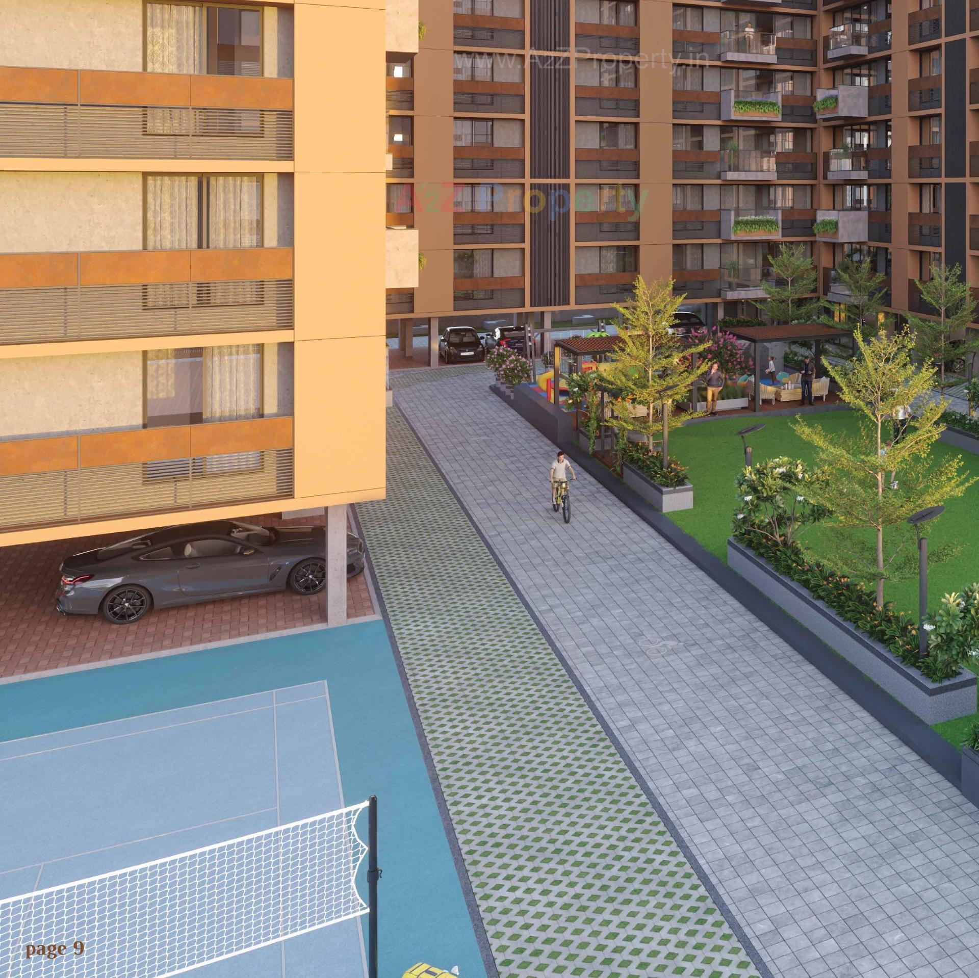 3D Elevation of real estate project Arjun Emerald located at Wadaj, Ahmedabad, Gujarat