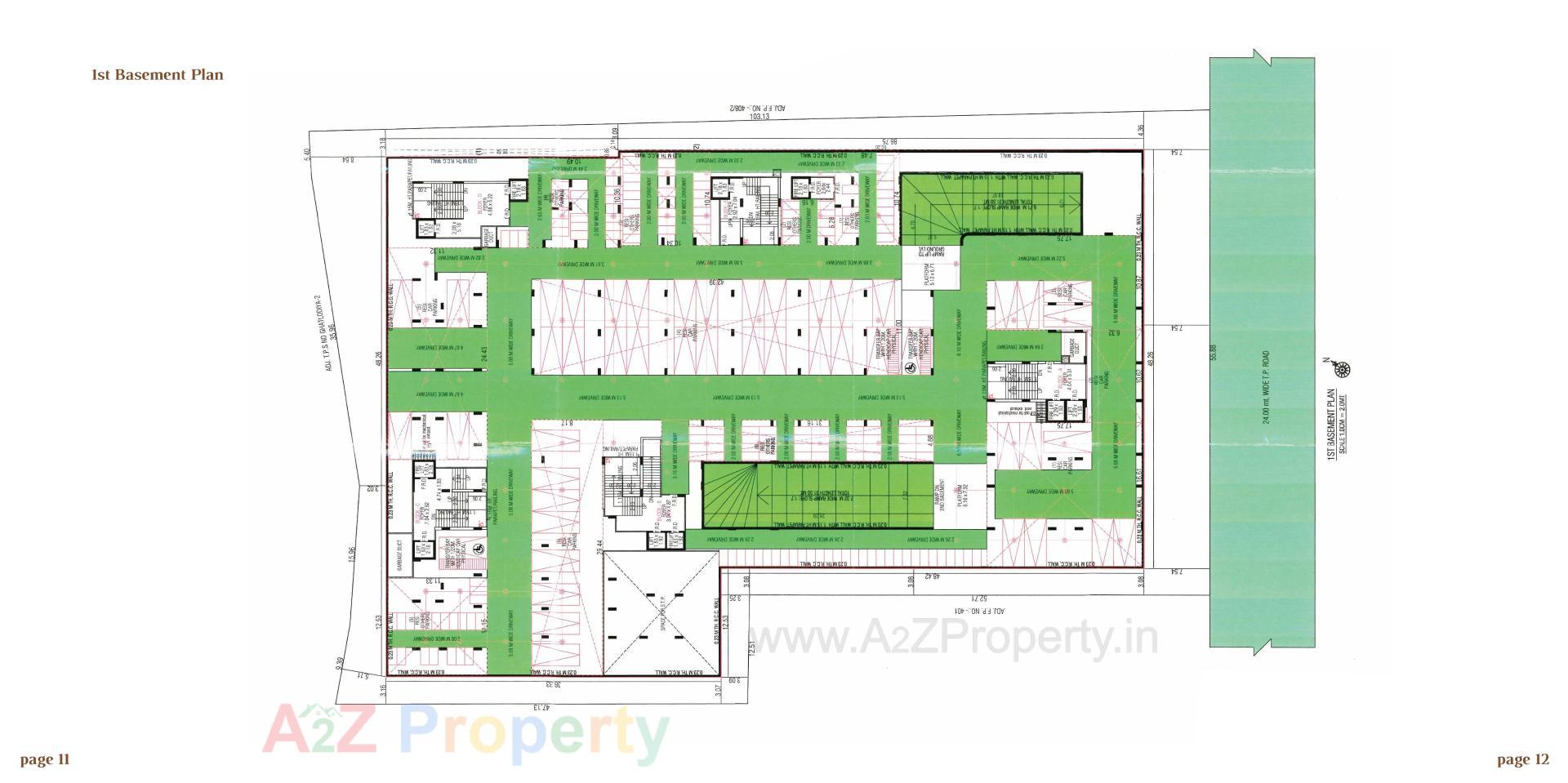 Layout of real estate project Arjun Emerald located at Wadaj, Ahmedabad, Gujarat
