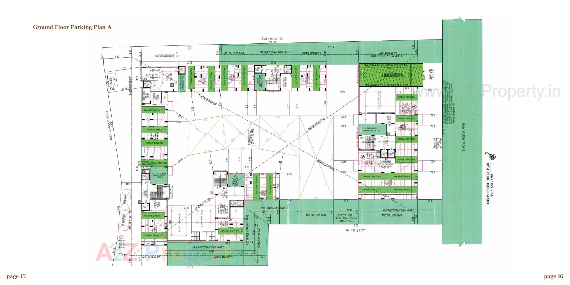 Layout of real estate project Arjun Emerald located at Wadaj, Ahmedabad, Gujarat