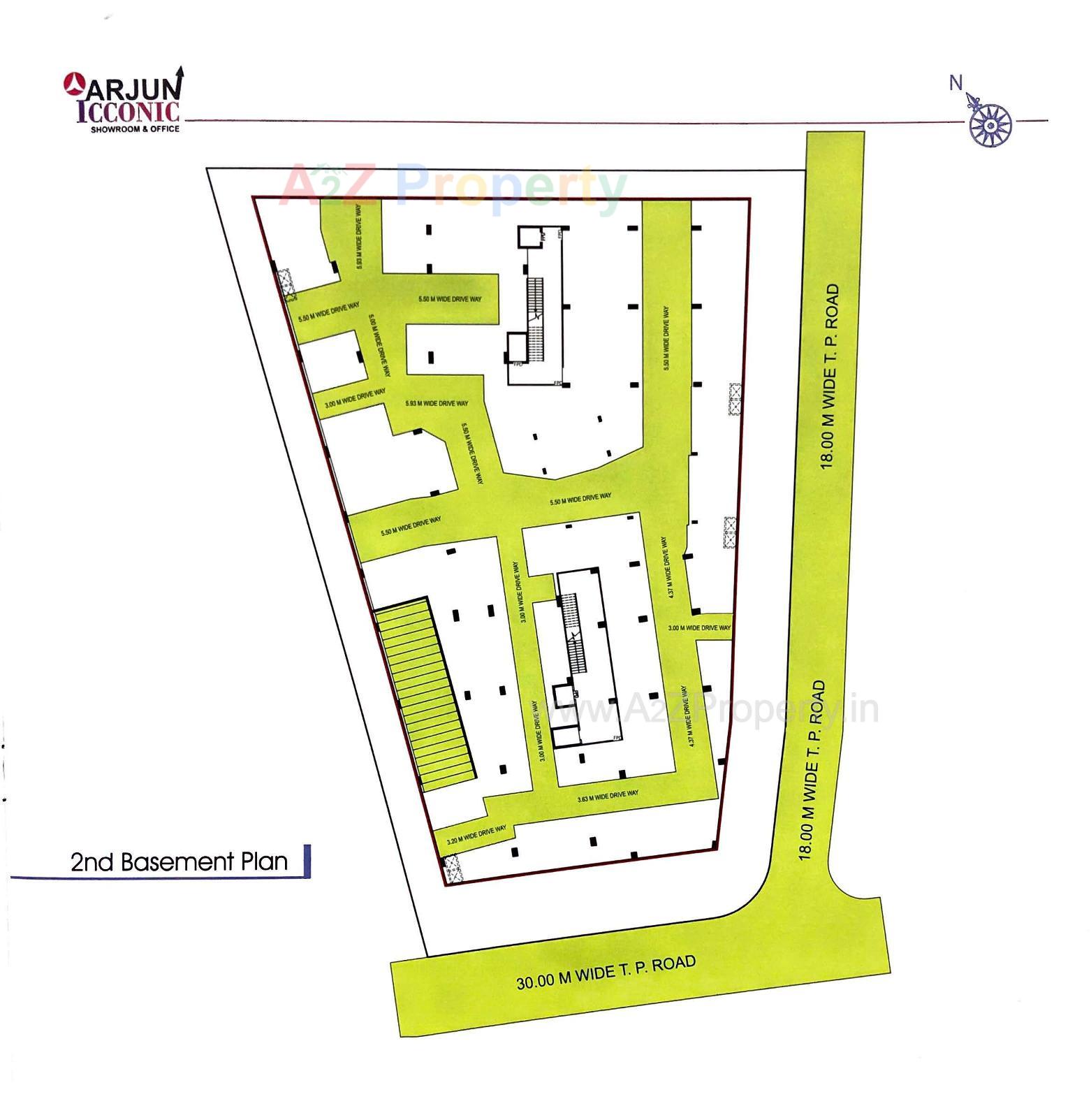 Layout of real estate project Arjun Icconic located at Wadaj, Ahmedabad, Gujarat