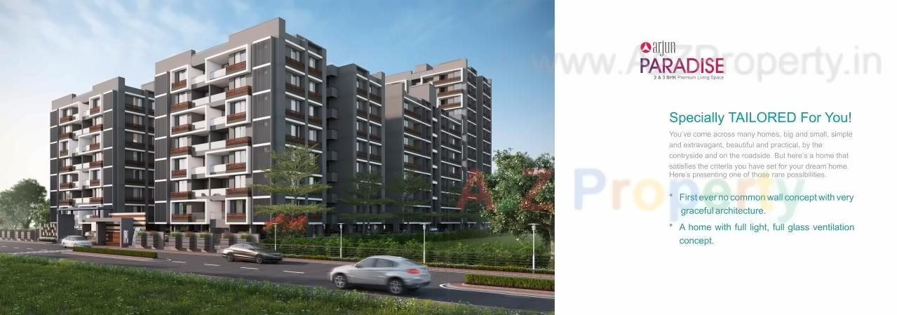 3D Elevation of real estate project Arjun Paradise located at Wadaj, Ahmedabad, Gujarat