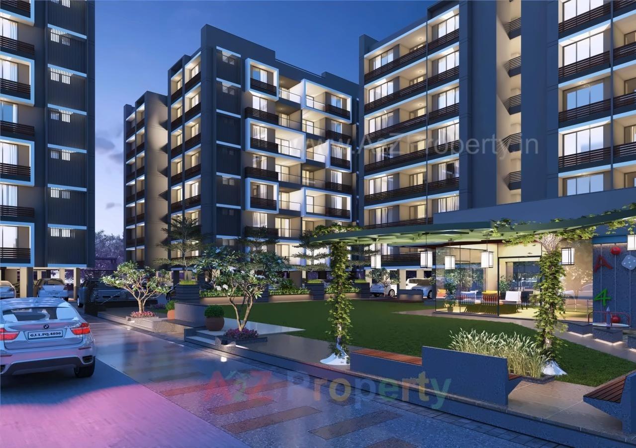 3D Elevation of real estate project Arjun Paradise located at Wadaj, Ahmedabad, Gujarat