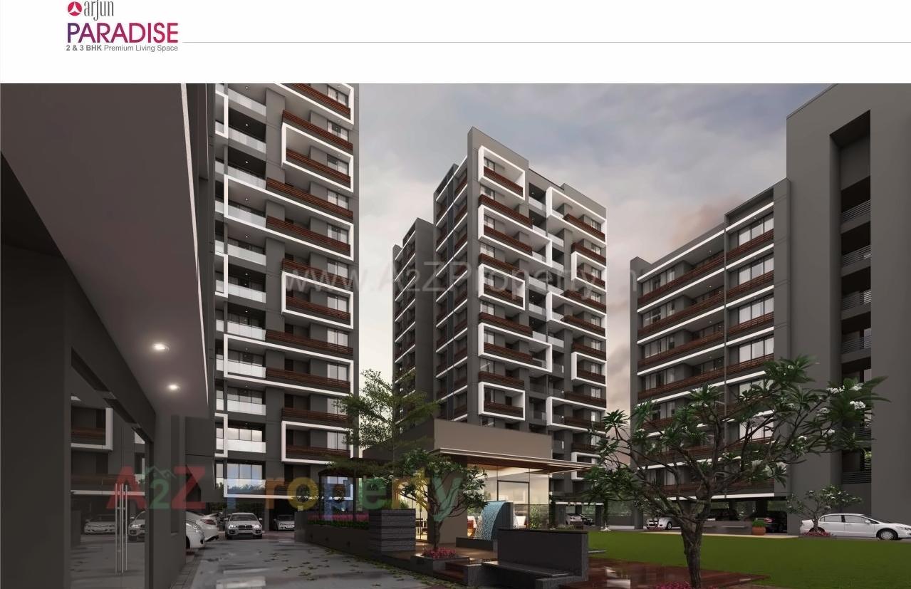 3D Elevation of real estate project Arjun Paradise located at Wadaj, Ahmedabad, Gujarat