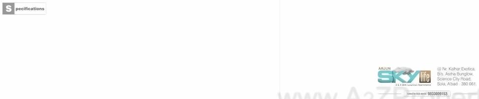  of real estate project Arjun Sky Life located at Sola, Ahmedabad, Gujarat