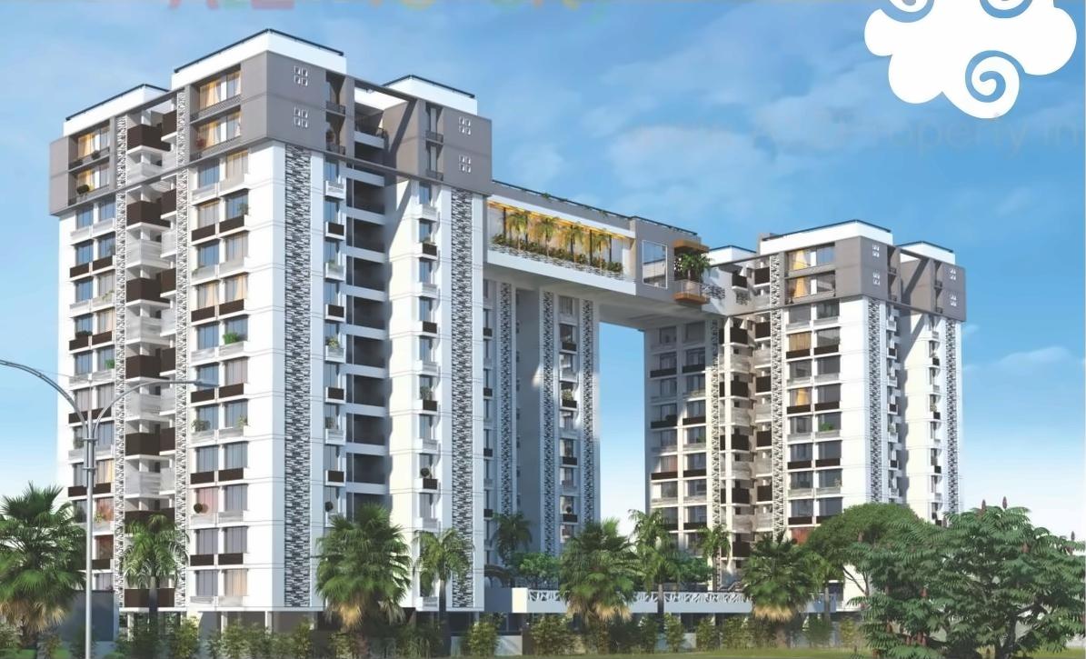 3D Elevation of real estate project Arjun Sky Life located at Sola, Ahmedabad, Gujarat