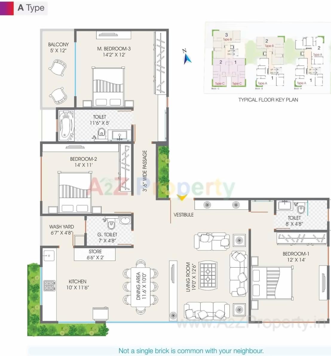 Layout of real estate project Arjun Spacia located at Sola, Ahmedabad, Gujarat
