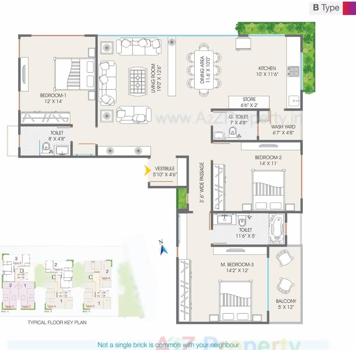 Layout of real estate project Arjun Spacia located at Sola, Ahmedabad, Gujarat