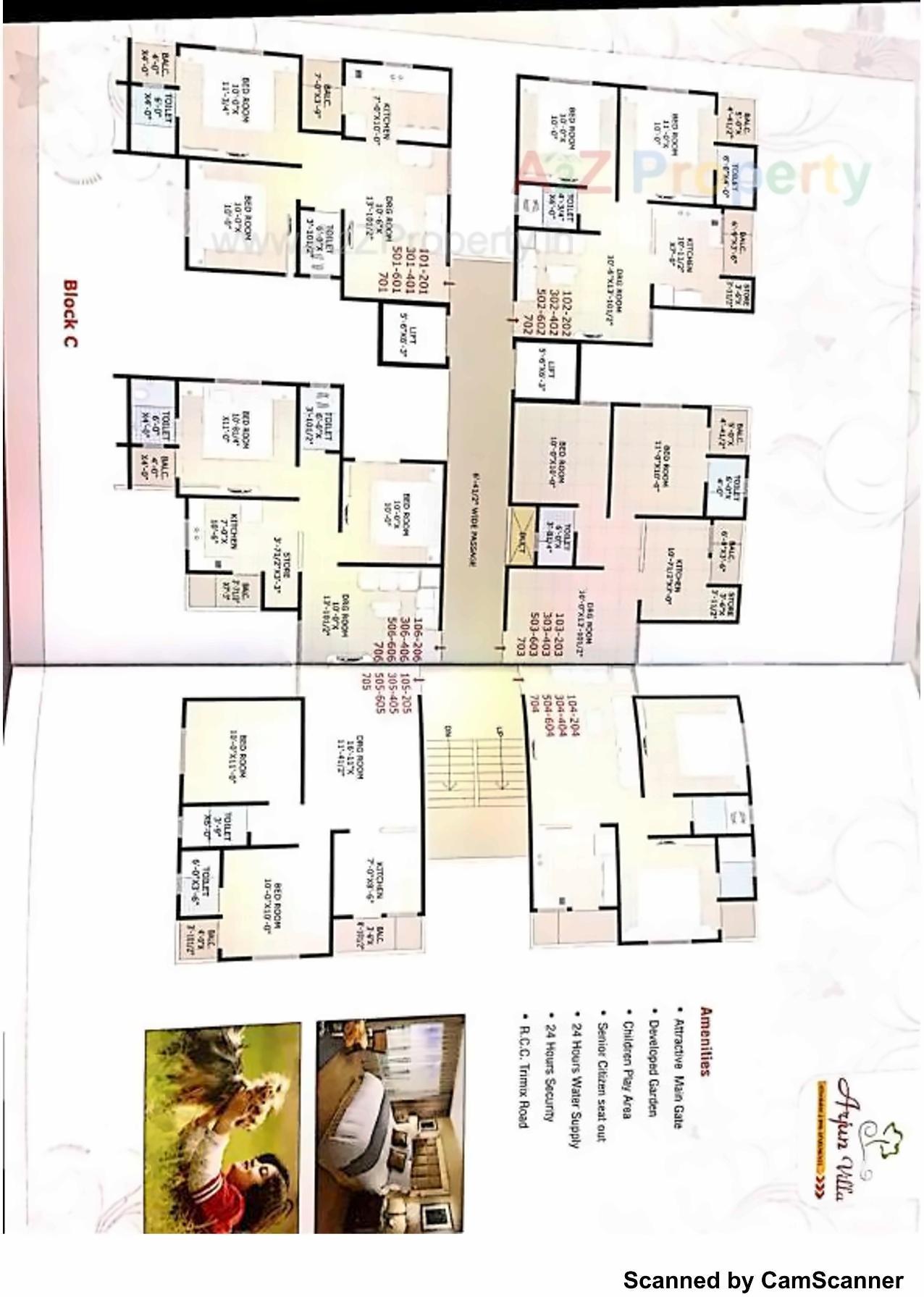 Layout of real estate project Arjun Villa located at Ranip, Ahmedabad, Gujarat
