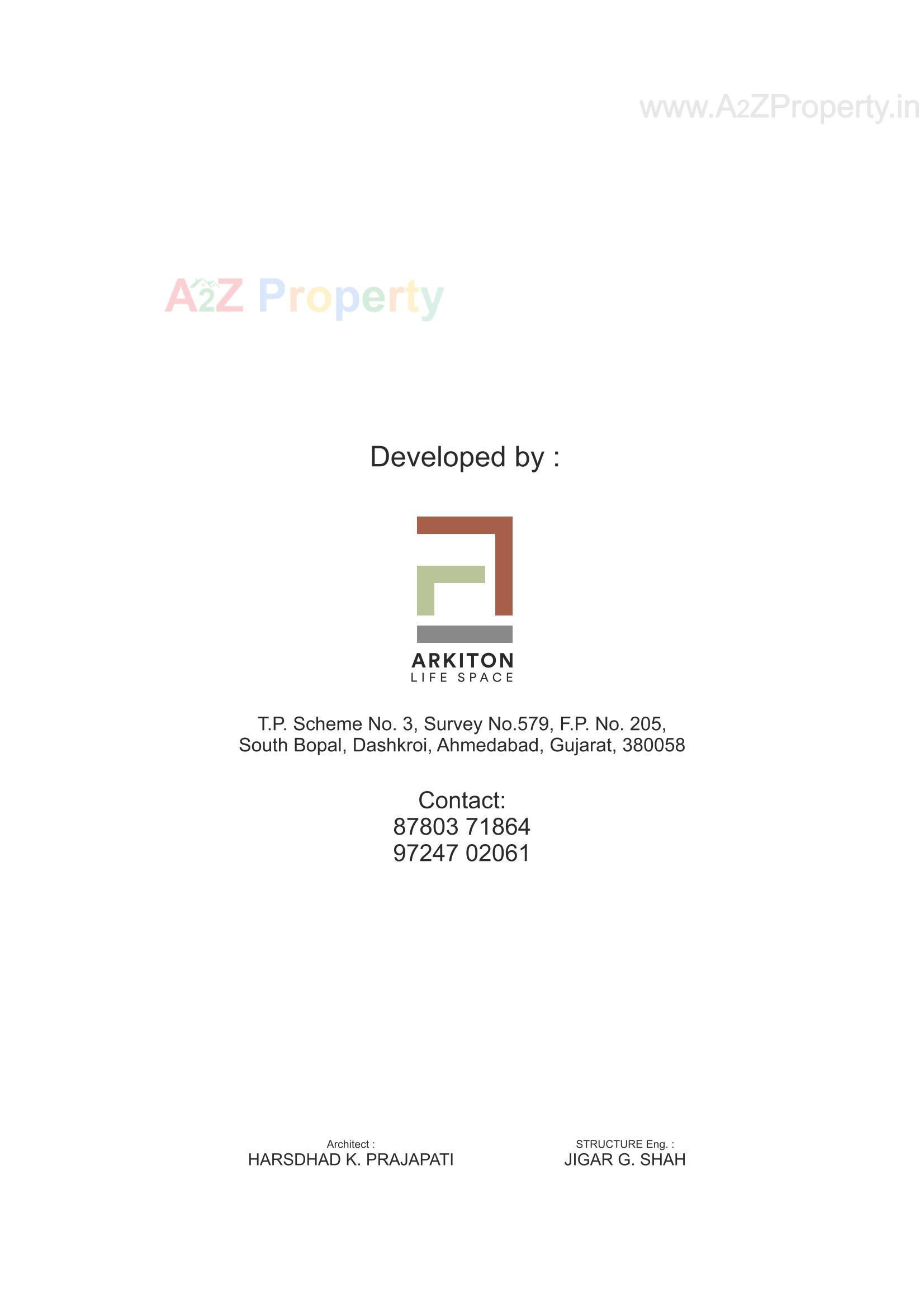  of real estate project Arkiton Luxe located at Bopal, Ahmedabad, Gujarat