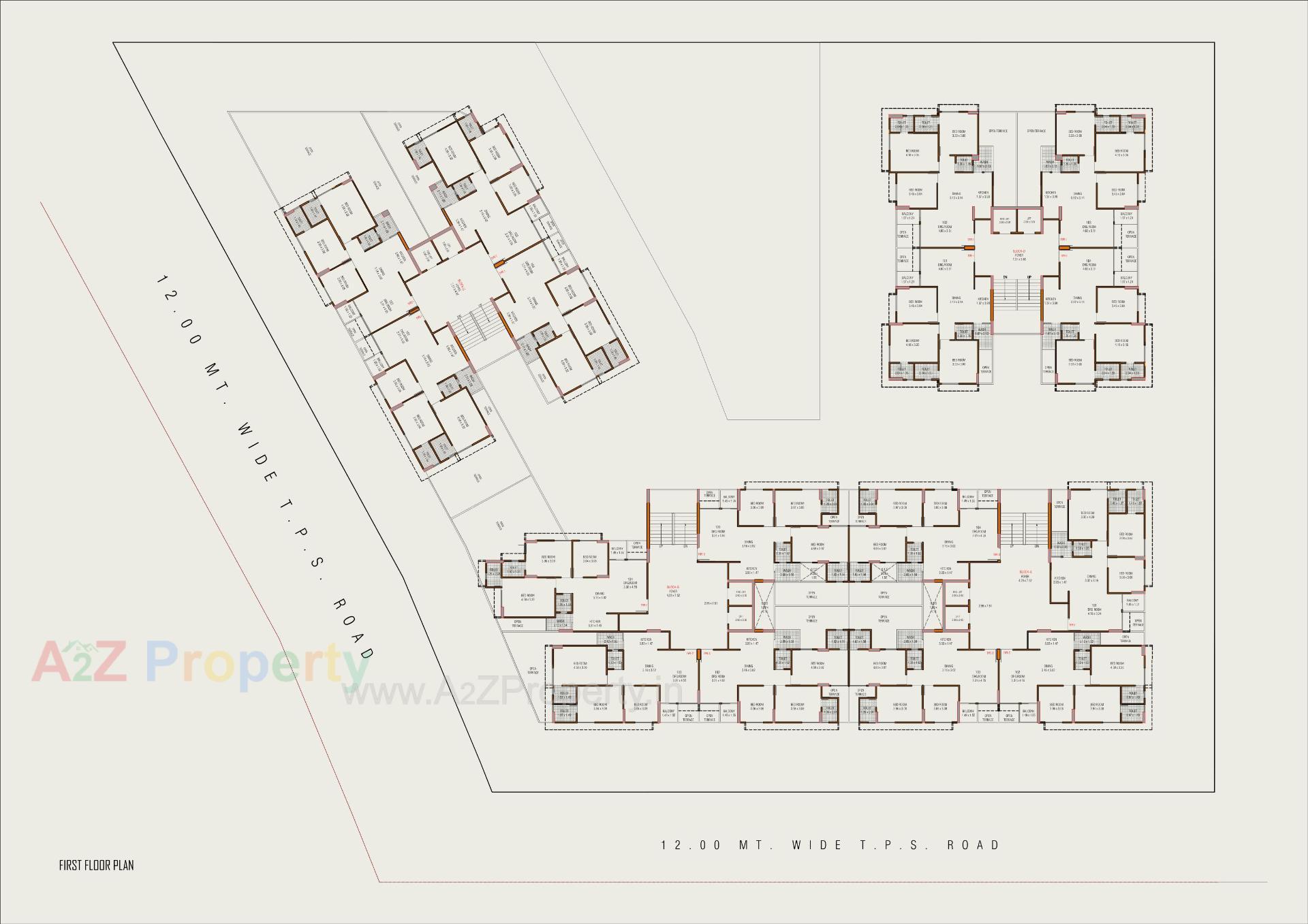 Layout of real estate project Arkiton Luxe located at Bopal, Ahmedabad, Gujarat