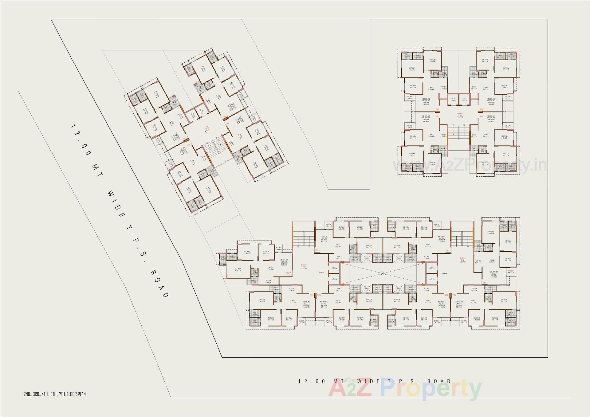 Layout of real estate project Arkiton Luxe located at Bopal, Ahmedabad, Gujarat