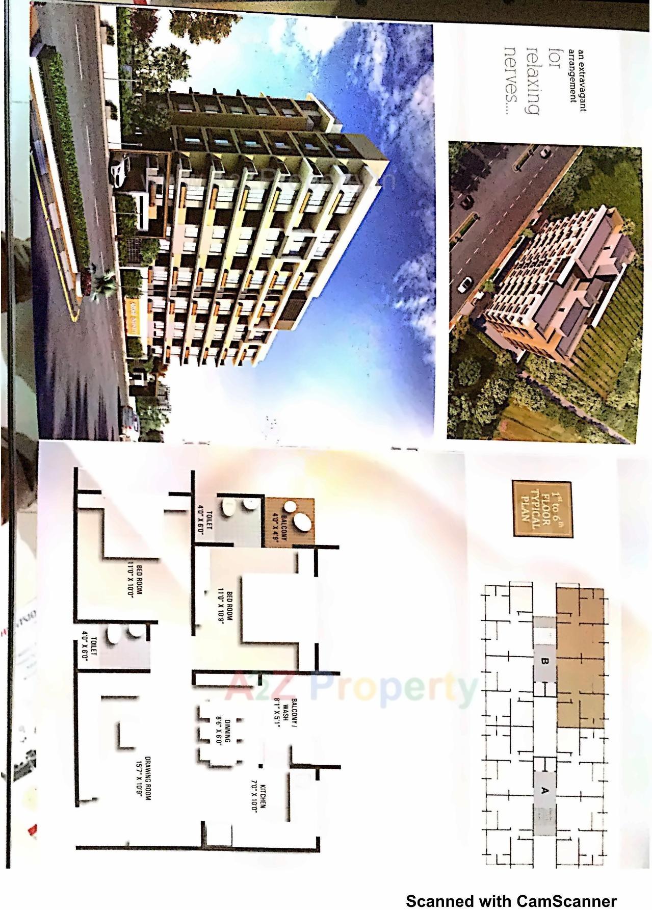 Layout of real estate project Arohi Infinity located at Naroda, Ahmedabad, Gujarat