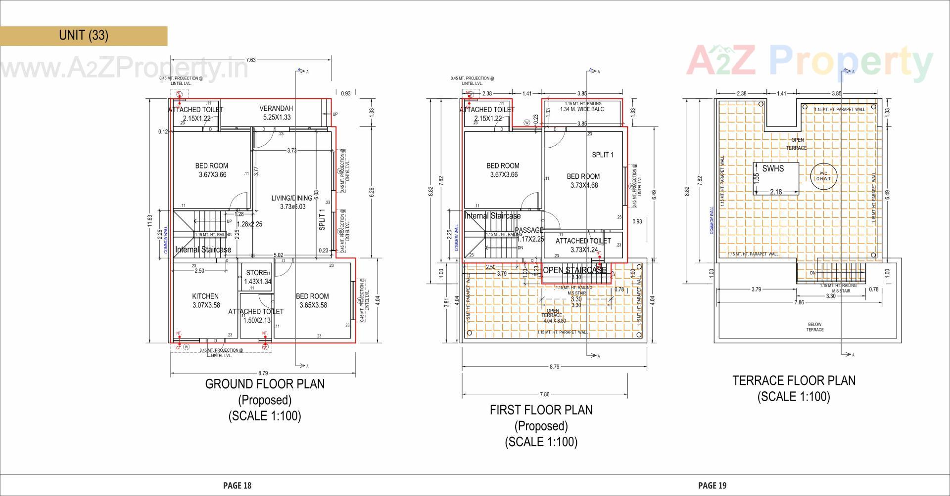 Layout of real estate project Aroma located at Vinzol, Ahmedabad, Gujarat