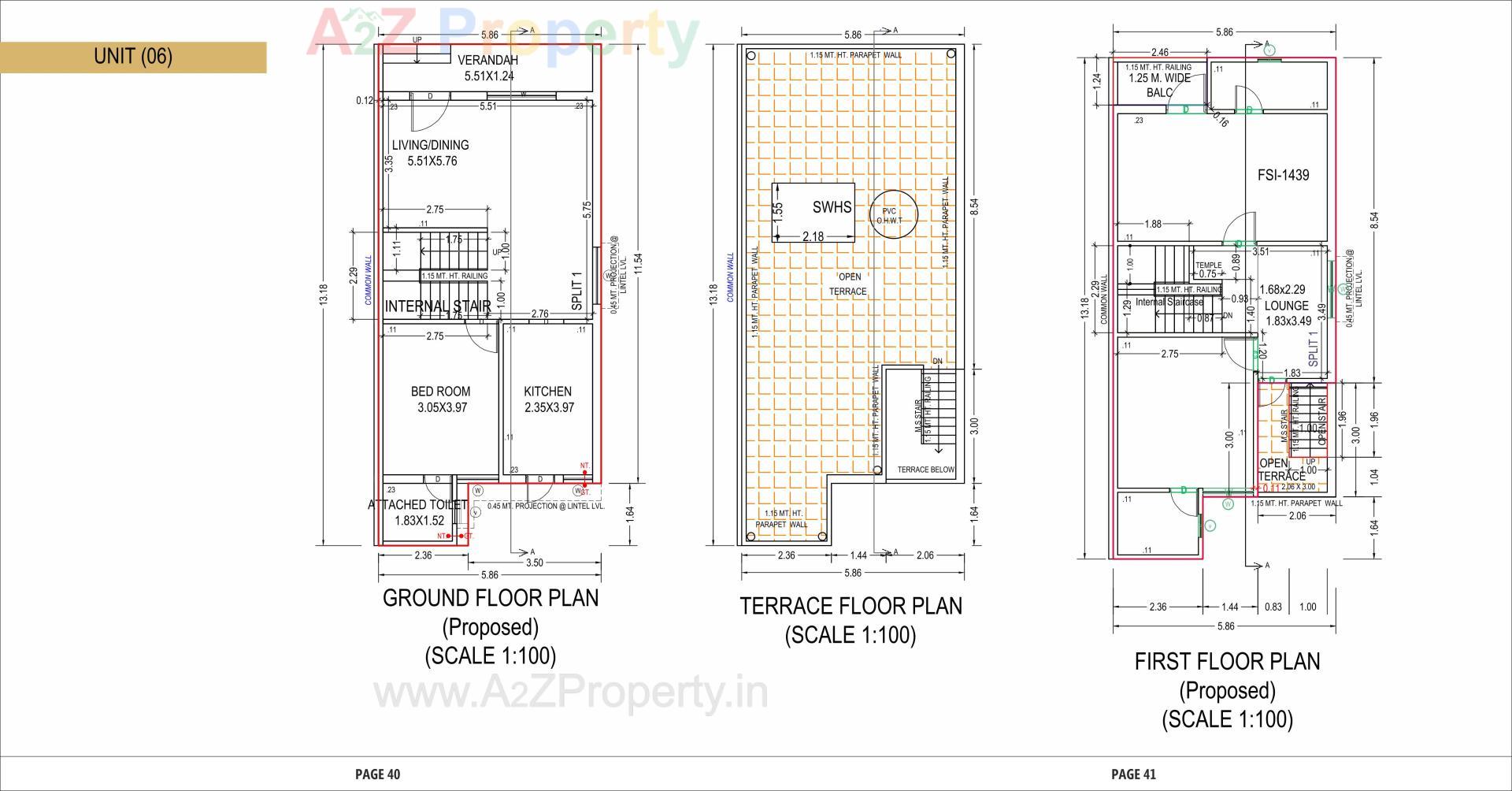 Layout of real estate project Aroma located at Vinzol, Ahmedabad, Gujarat