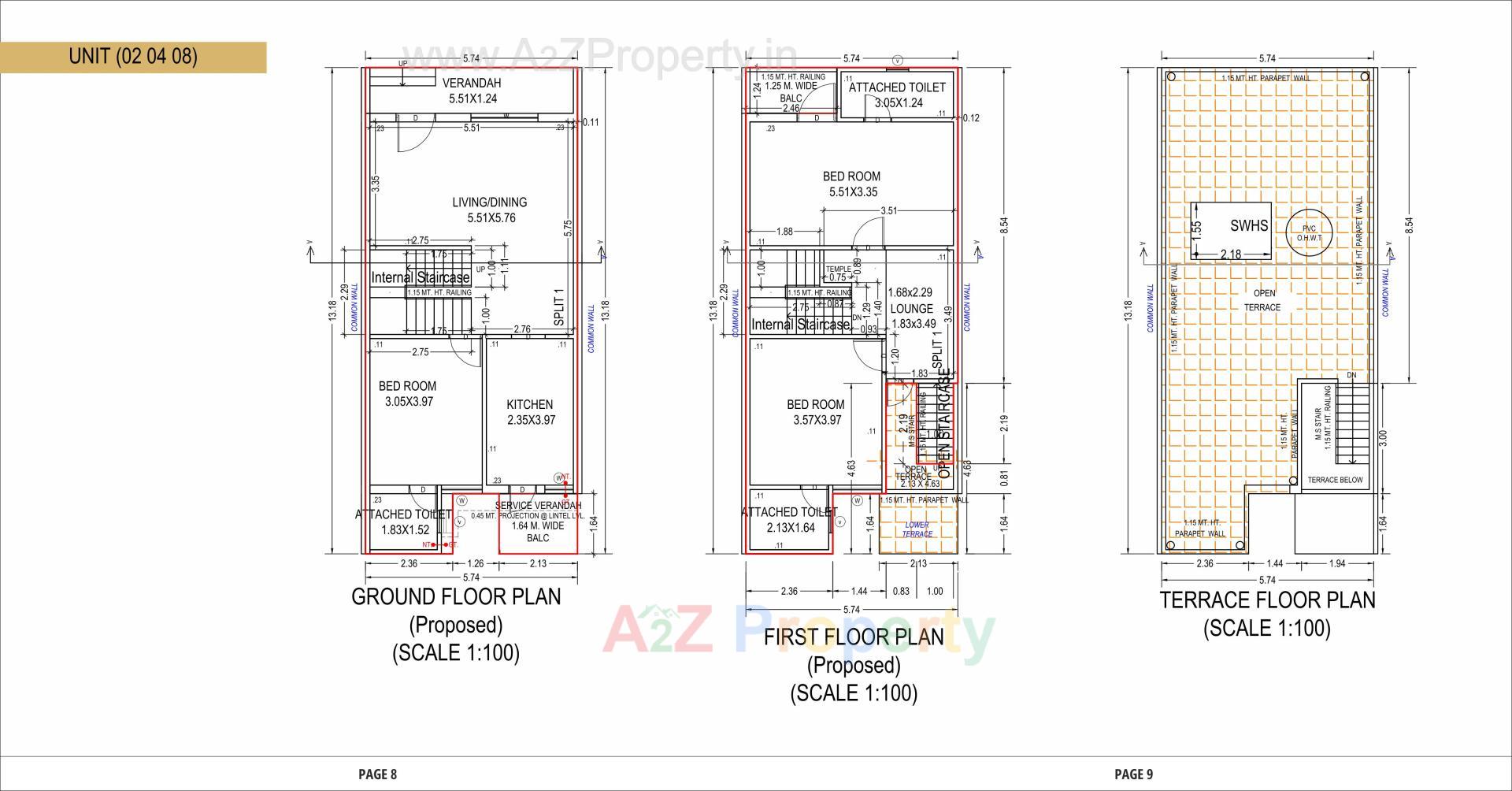 Layout of real estate project Aroma located at Vinzol, Ahmedabad, Gujarat