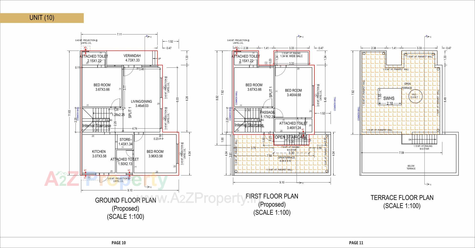 Layout of real estate project Aroma located at Vinzol, Ahmedabad, Gujarat