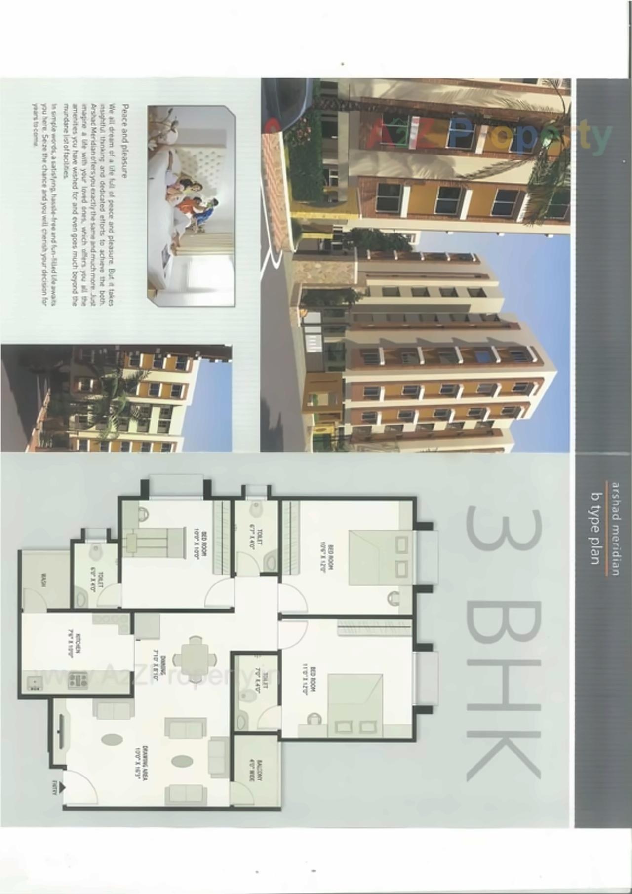 Layout of real estate project Arshad Meridian located at Okaf, Ahmedabad, Gujarat