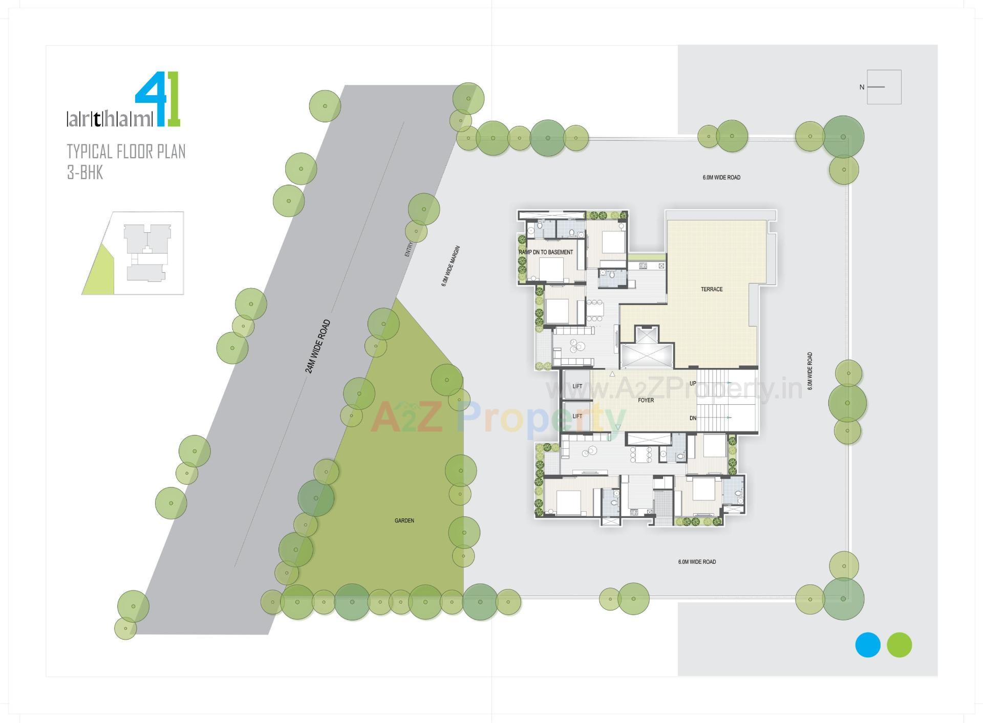 Layout of real estate project Artham located at Chandkheda, Ahmedabad, Gujarat