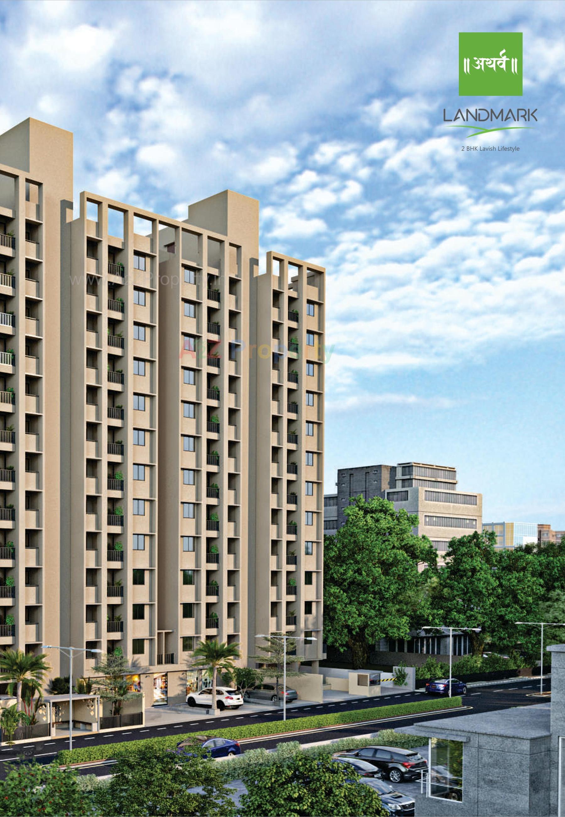 3D Elevation of real estate project Artharva Landmark located at Ahmedabad, Ahmedabad, Gujarat