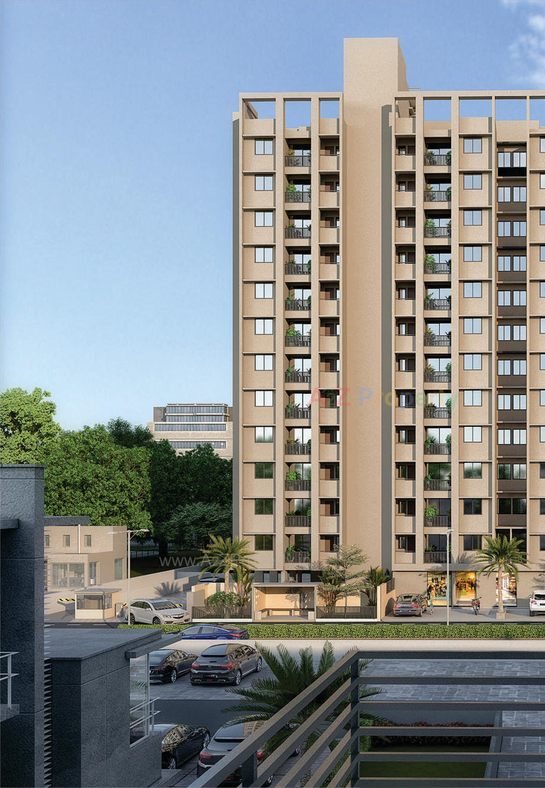 3D Elevation of real estate project Artharva Landmark located at Ahmedabad, Ahmedabad, Gujarat