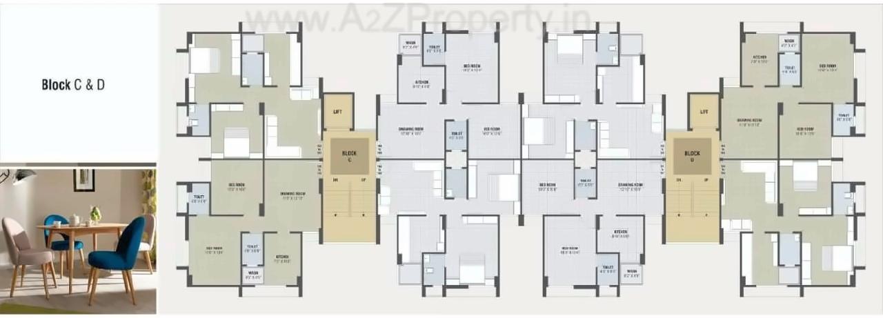 Layout of real estate project Aryaman Heights located at Vatva, Ahmedabad, Gujarat