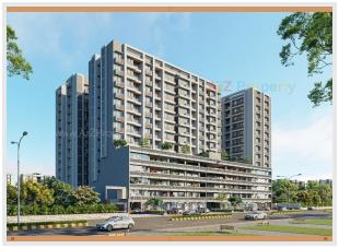 Elevation of real estate project Aryaman Kalpvruksh located at Hathijan, Ahmedabad, Gujarat
