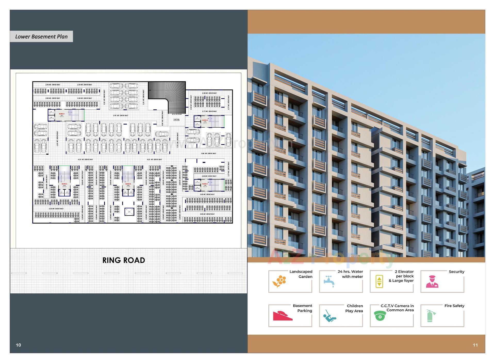 Layout of real estate project Aryaman Kalpvruksh located at Hathijan, Ahmedabad, Gujarat
