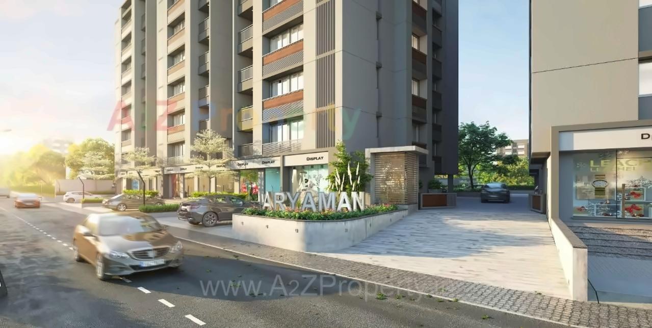 3D Elevation of real estate project Aryaman located at Wadaj, Ahmedabad, Gujarat