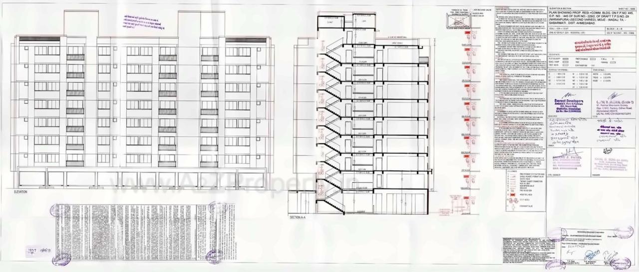 Layout of real estate project Aryaman located at Wadaj, Ahmedabad, Gujarat