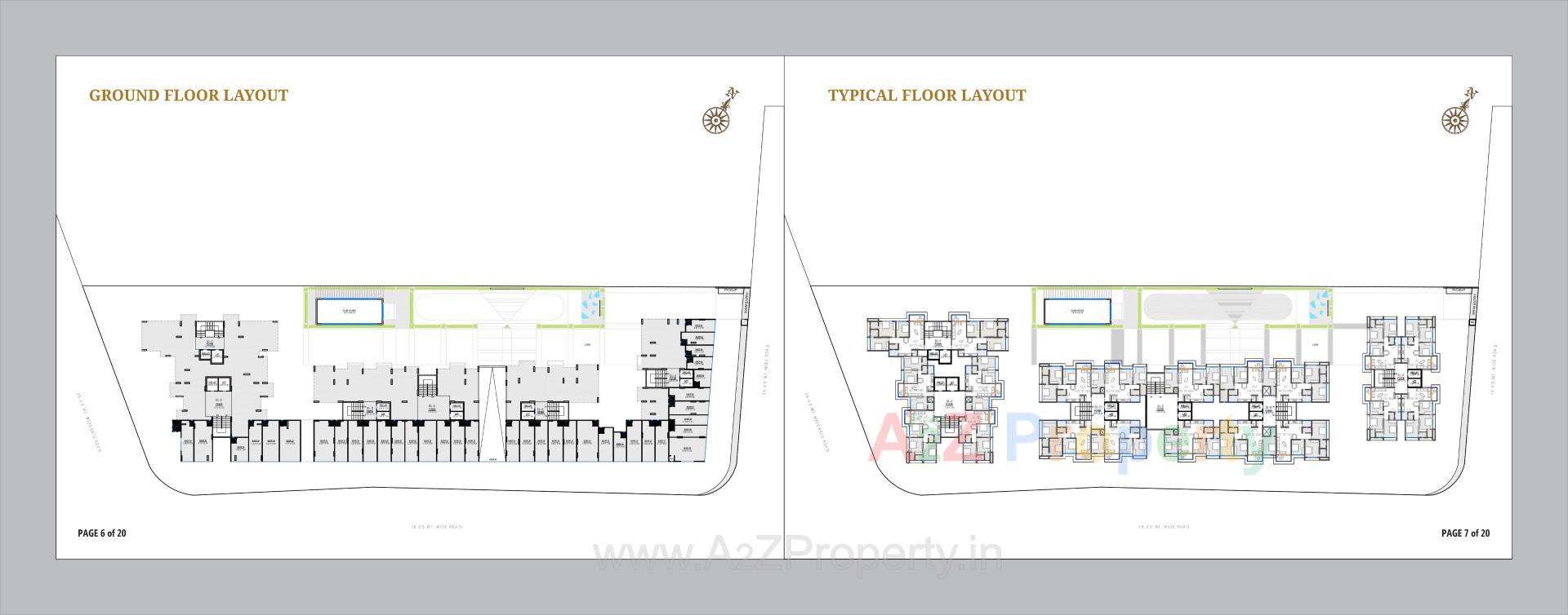 Layout of real estate project Aryan Elegance located at Paldi, Ahmedabad, Gujarat